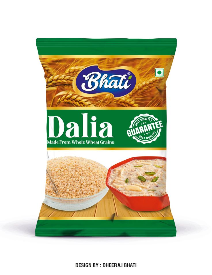 Jakhu Brand Daliya (Cracked Wheat) – 1kg Jar (Set of 12)